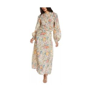 Sea Open Back Floral Maxi Dress - NWT